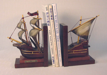 帆船模型-ブックエンド